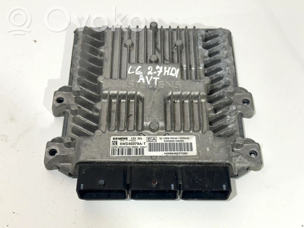 Engine control unit/module   5WS40379A,9648237680