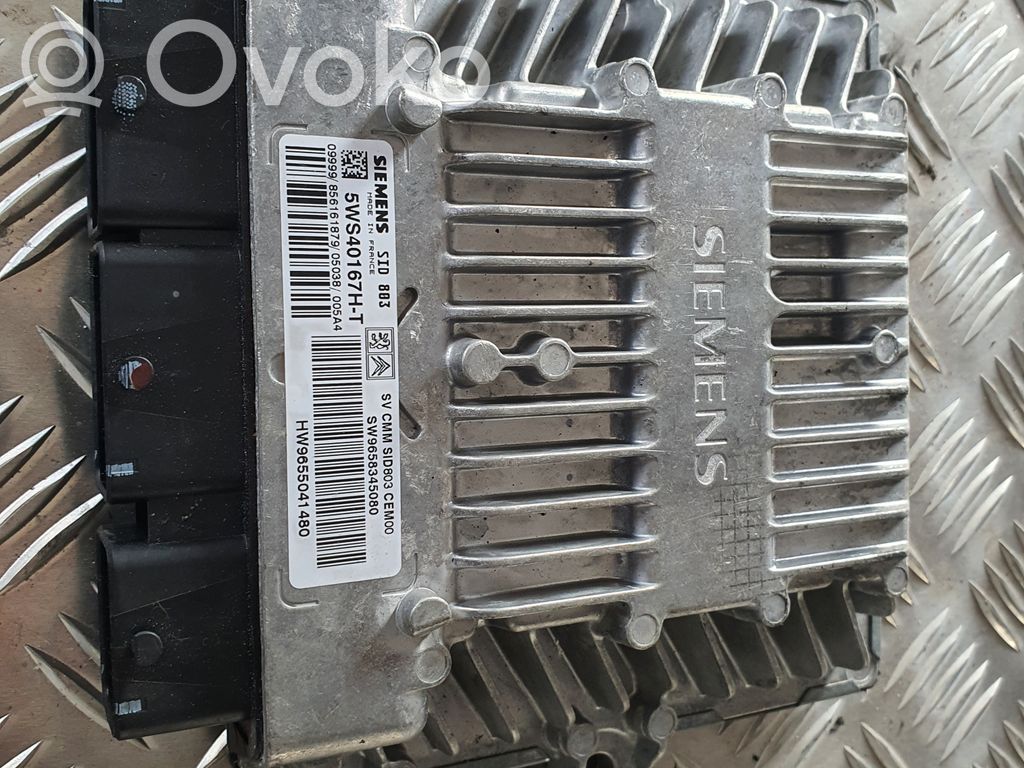 Engine control unit/module   5WS40167HT,9658345080,9655041480