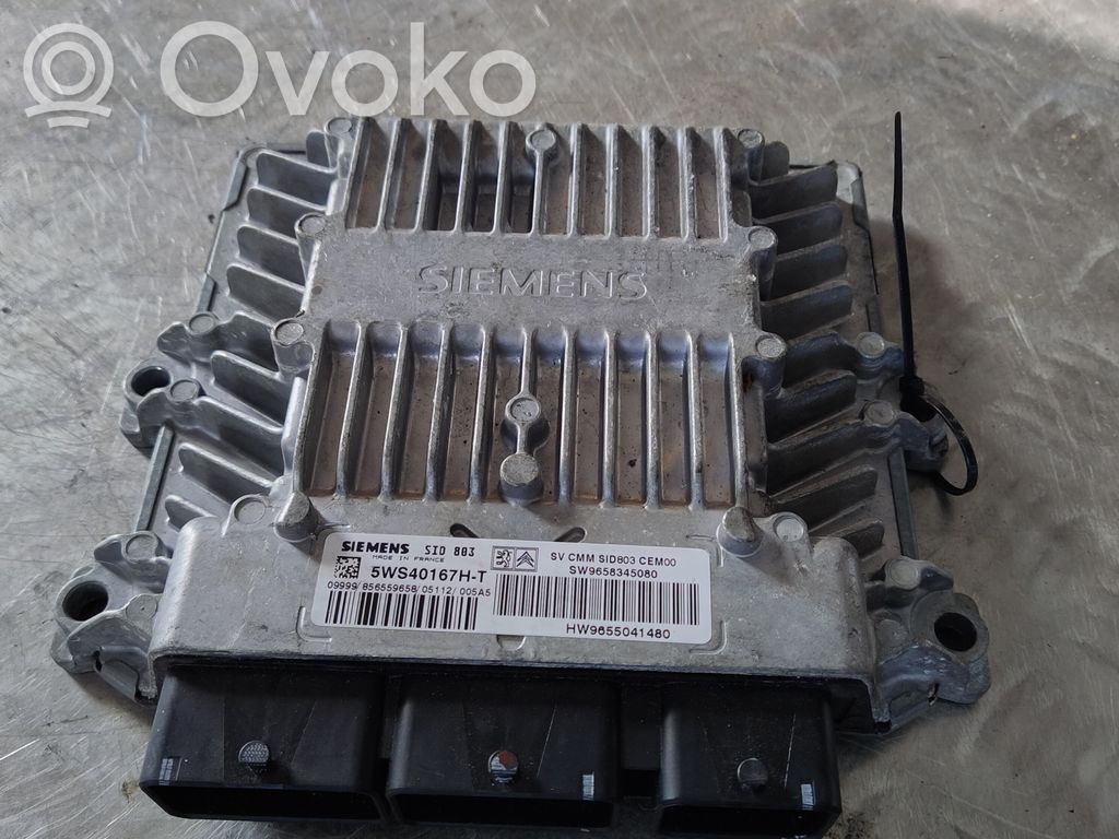 Engine control unit/module   5WS40167HT,9655041480