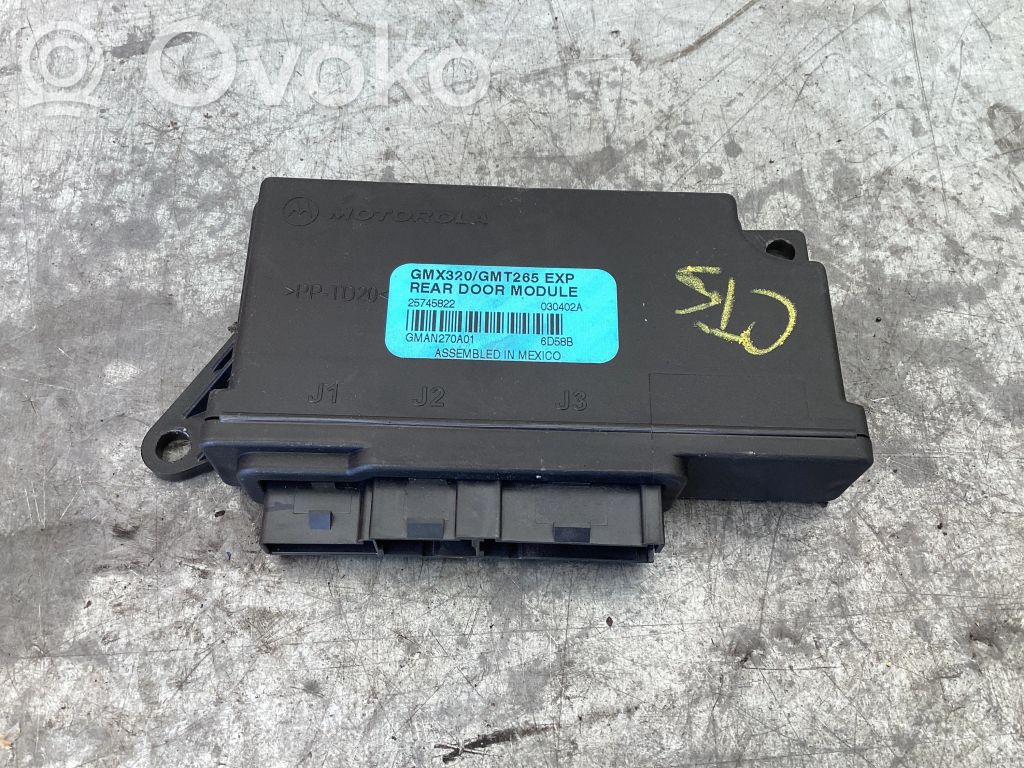 Module de commande de siège   25745822,030402A,GMAN270A01