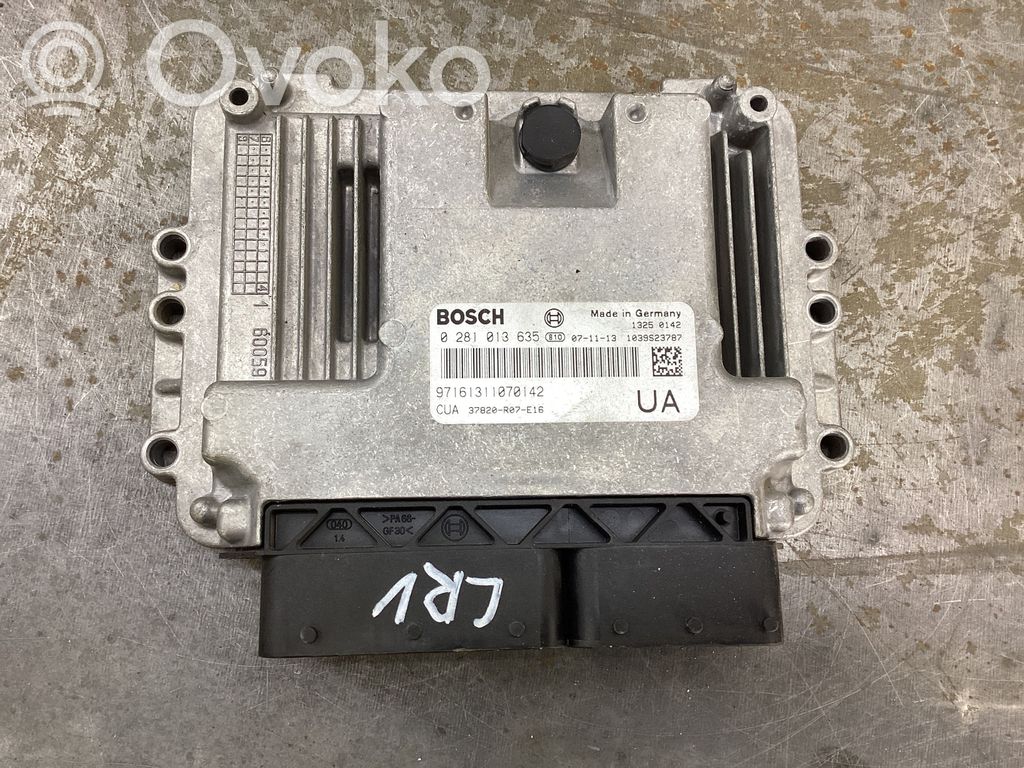 Engine control unit/module   0281013635,37820R07E16,1039S23787