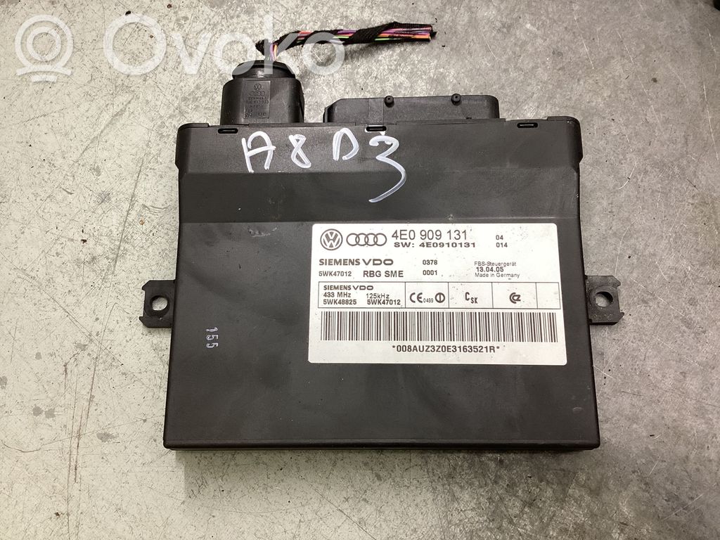 Audi A8 S8 D3 4E Comfort/convenience module 