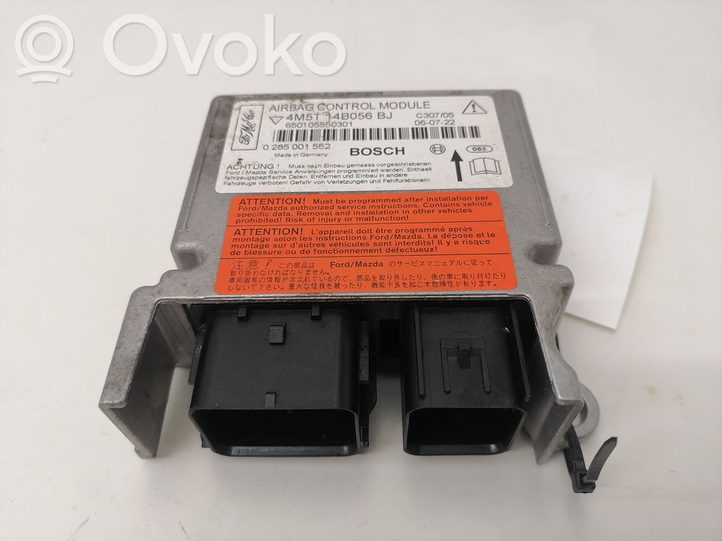 Airbag control unit/module   4M5T14B056BJ,0285001552,650105550301
