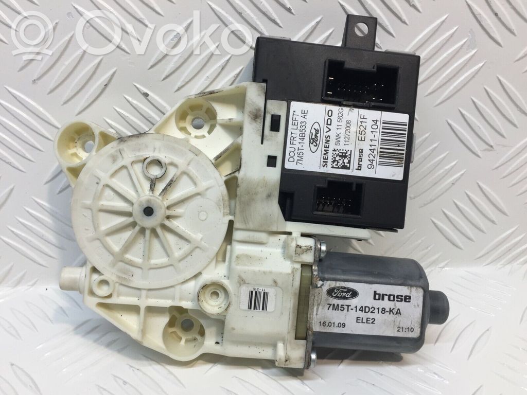 Silnik regulatora szyby drzwi przednich   7M5T14D218KA