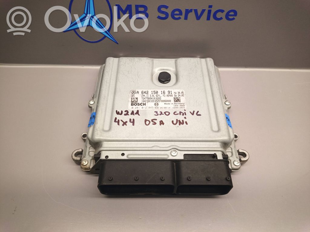 Engine control unit/module   A6421501691,1039S12873,0281012843,7277700841016203