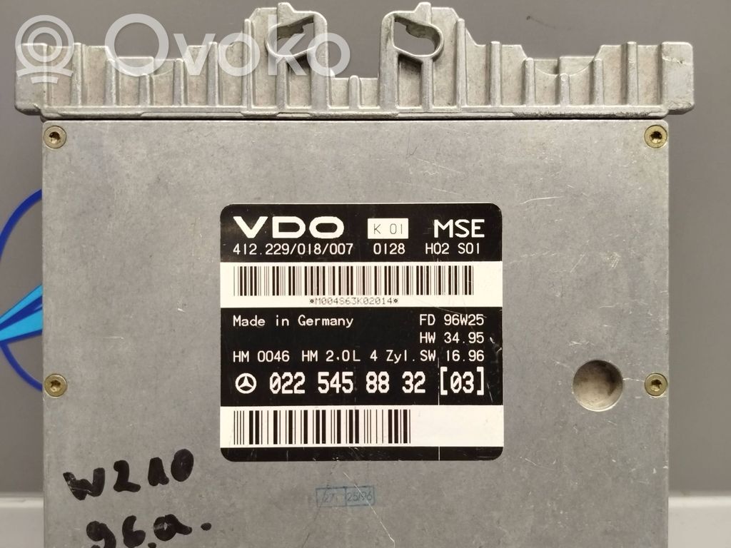 Engine control unit/module   0225458832,412229018007,0225458832