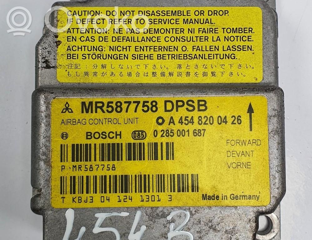 Unidad de control/módulo del Airbag   A4548200426
