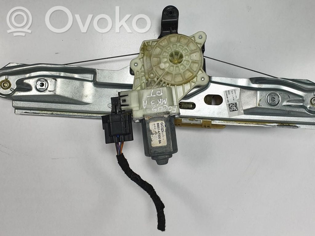 Regulador de puerta trasera con motor   BM51A27000BA,BM51A27000BA