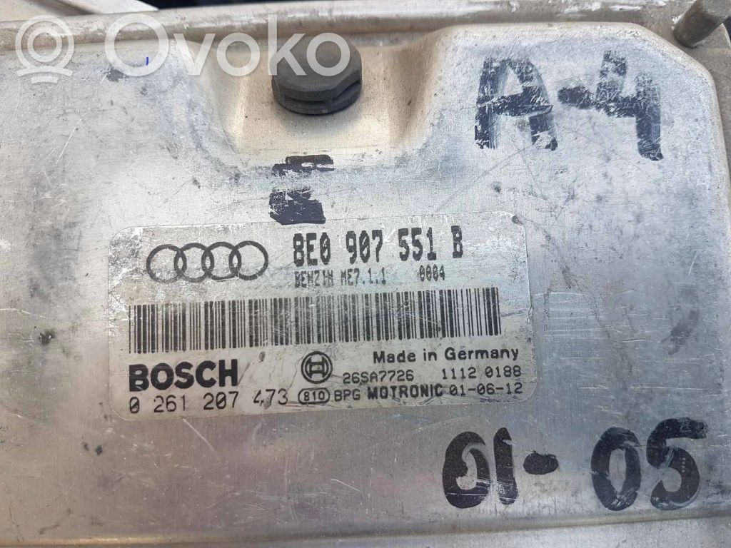 Engine control unit/module   8E0907551B,26SA7726,0261207473