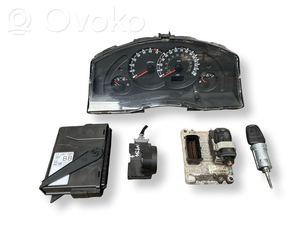 Opel Meriva A Kit cu ECU motor și set închidere uși 
