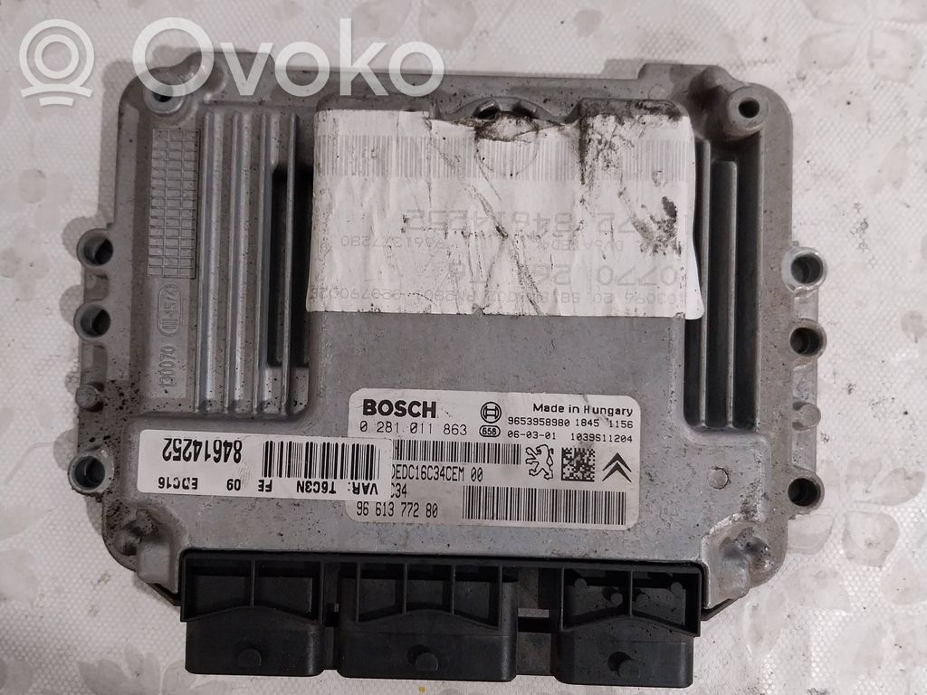 Engine control unit/module   9661377280,9653958980,0281011863