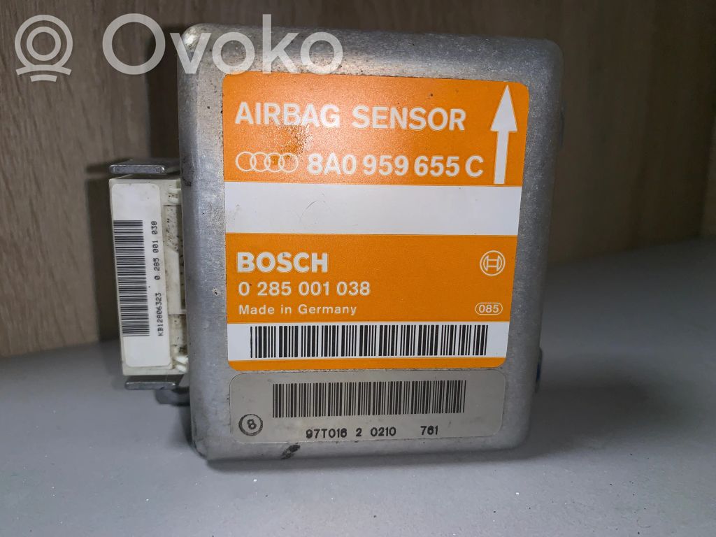 Airbag control unit/module   8A0959655C,0285001038