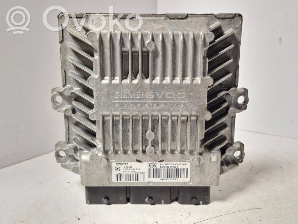 Engine control unit/module   5WS40319ET,9662148080,9655534080