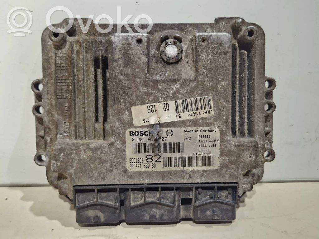 Peugeot 206 Engine control unit/module 