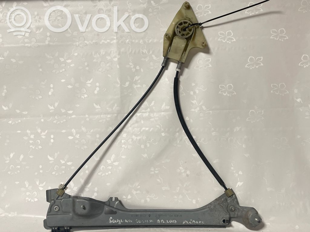 Renault Laguna III Rear window lifting mechanism without motor 