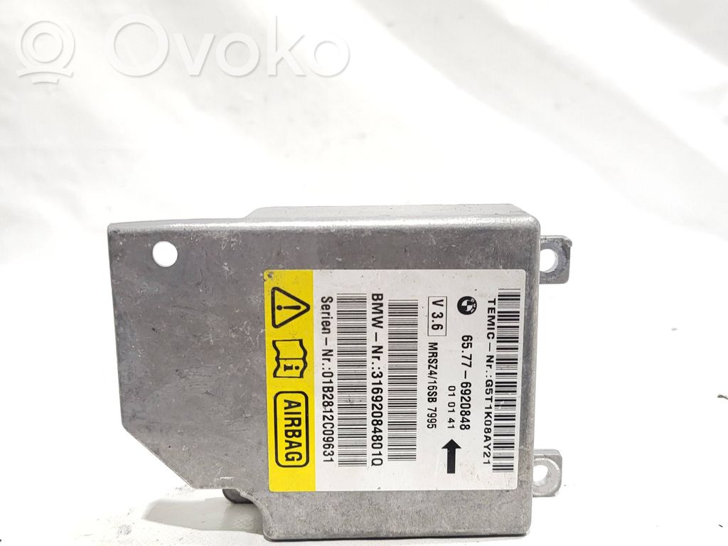 Airbag control unit/module   6920848,01B2812C09631,31692084801Q