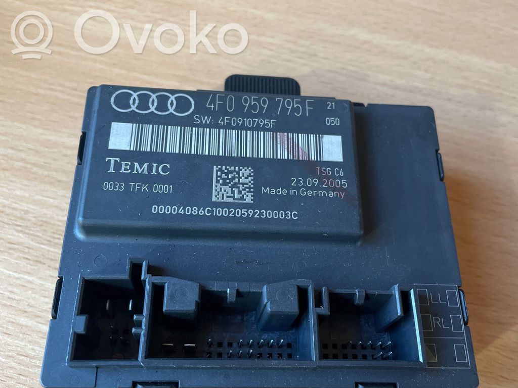 Audi A6 S6 C6 4F Door control unit/module 