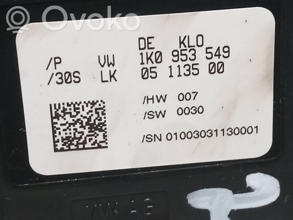 Audi A3 S3 8P Interruptor/palanca de limpiador de luz de giro 