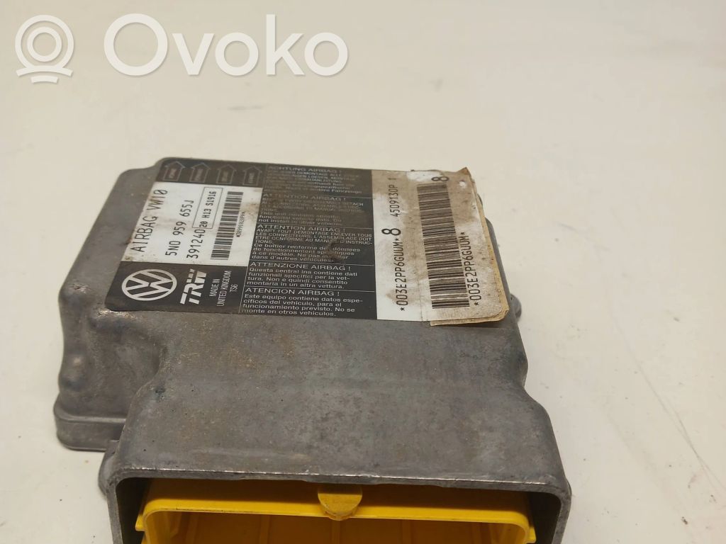 Volkswagen PASSAT CC Airbag control unit/module 