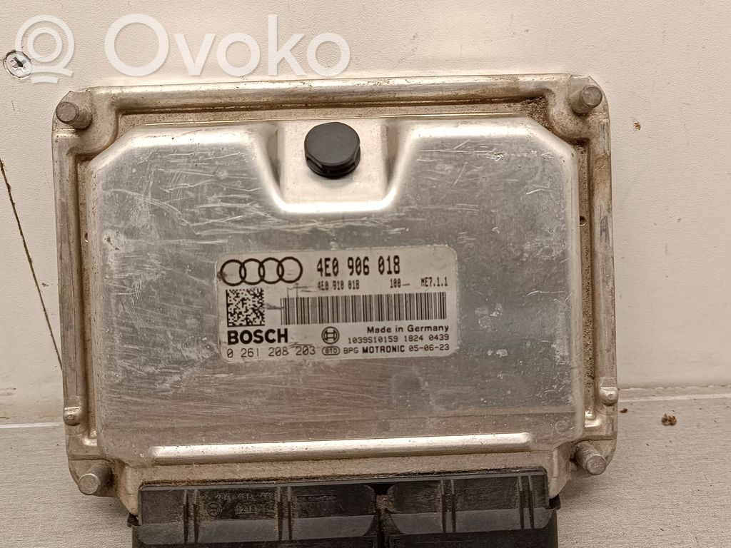 Audi A8 S8 D3 4E Unidad de control/módulo del motor 