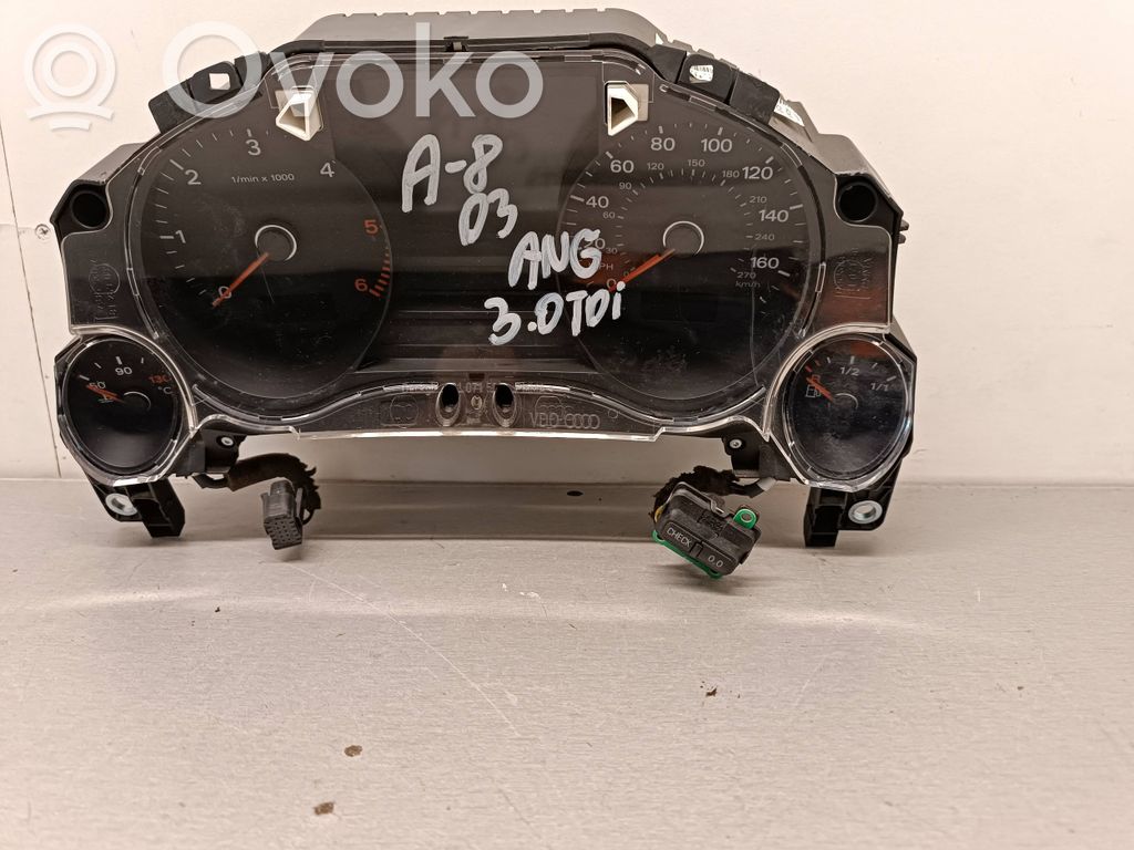 Audi A8 S8 D3 4E Speedometer (instrument cluster) 
