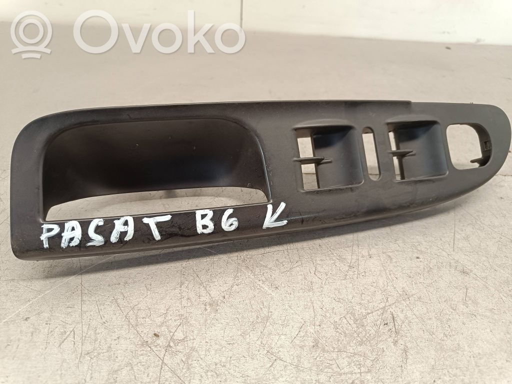 Volkswagen PASSAT B6 Front door window switch trim 