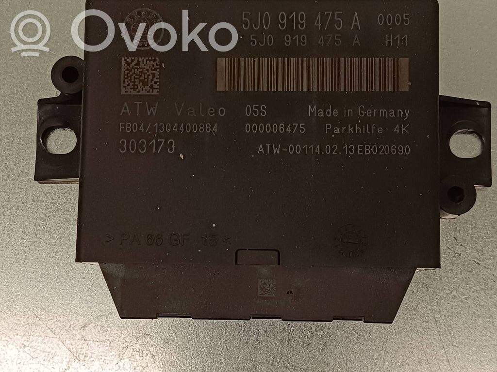 Skoda Superb B6 (3T) Pysäköintitutkan (PCD) ohjainlaite/moduuli 
