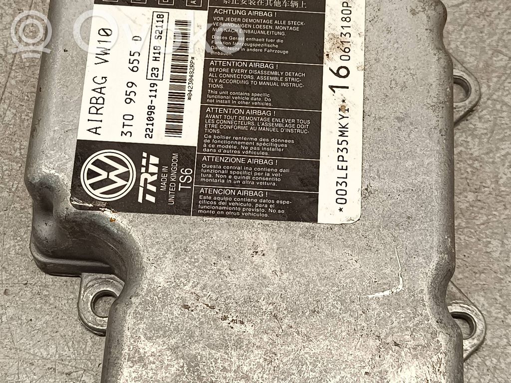 Skoda Superb B6 (3T) Airbag control unit/module 