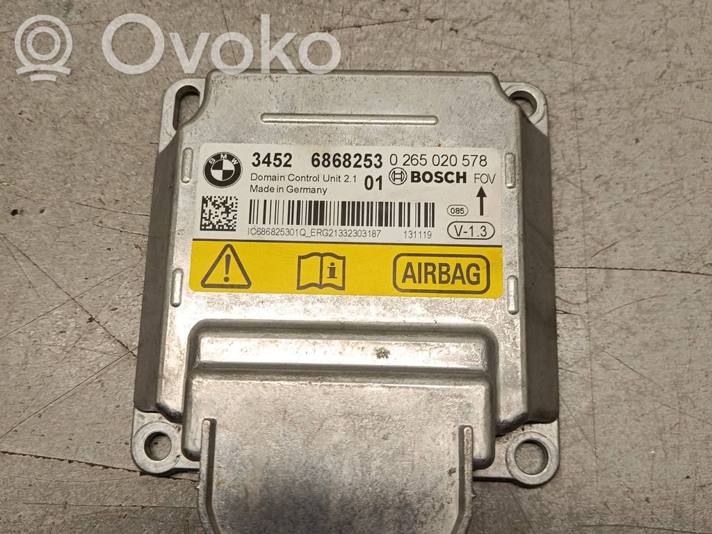 BMW 3 F30 F35 F31 Module de contrôle airbag 