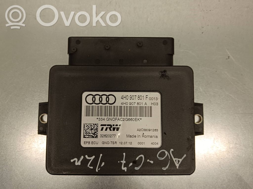 Audi A6 S6 C7 4G Module de commande de frein à main 