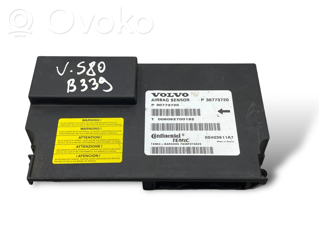 Volvo S80 Airbag control unit/module 