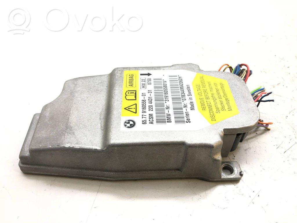 BMW 5 E60 E61 Gaisa spilvenu vadības bloks 