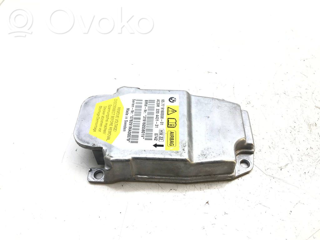 BMW 5 E60 E61 Gaisa spilvenu vadības bloks 