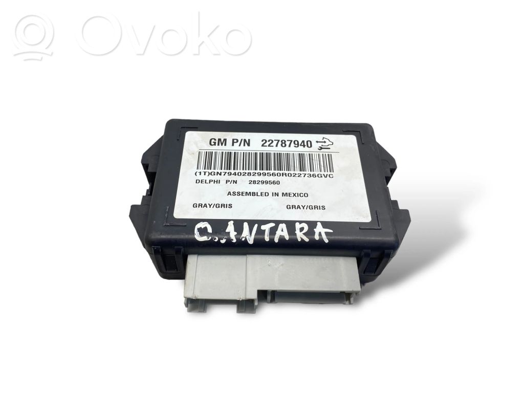 Central body control module   22787940,28299560