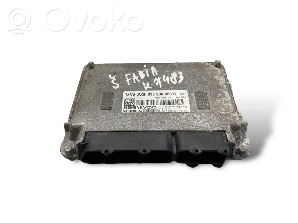 Engine control unit/module   03E906023B,5WP4040204,SM0S91