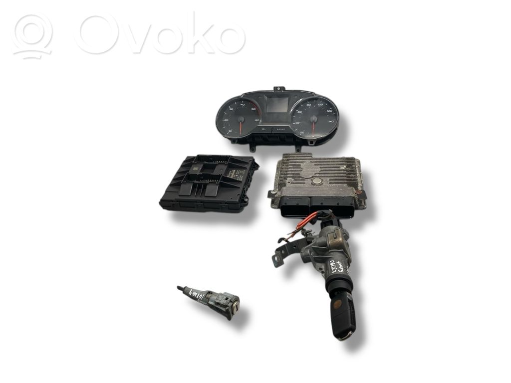 Seat Ibiza IV (6J,6P) Komputer / Sterownik ECU i komplet kluczy 