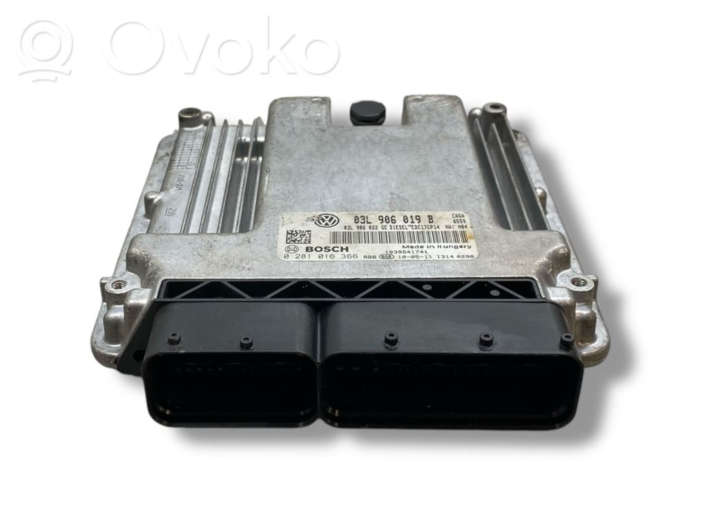 Engine control unit/module   03L906019B,03L906022GE,0281016366
