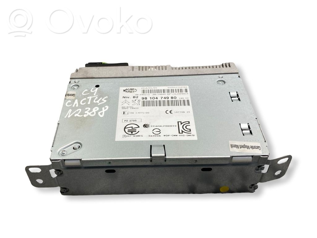 Citroen C4 Cactus Unidad delantera de radio/CD/DVD/GPS 