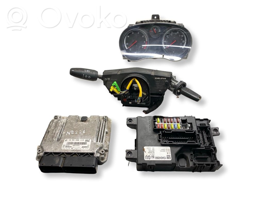 Opel Corsa D Engine ECU kit and lock set 