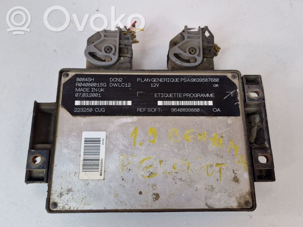 Engine control unit/module   9639587680,9640899880,R04080015G