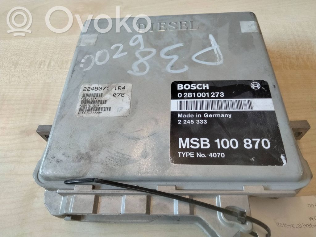 Engine control unit/module   2245333,MSB100870,0281001273