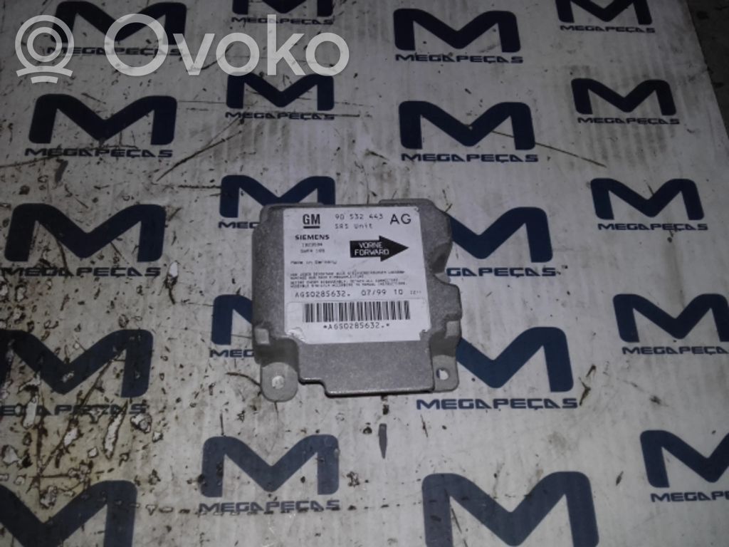 Airbag control unit/module   90532443,5WK4189