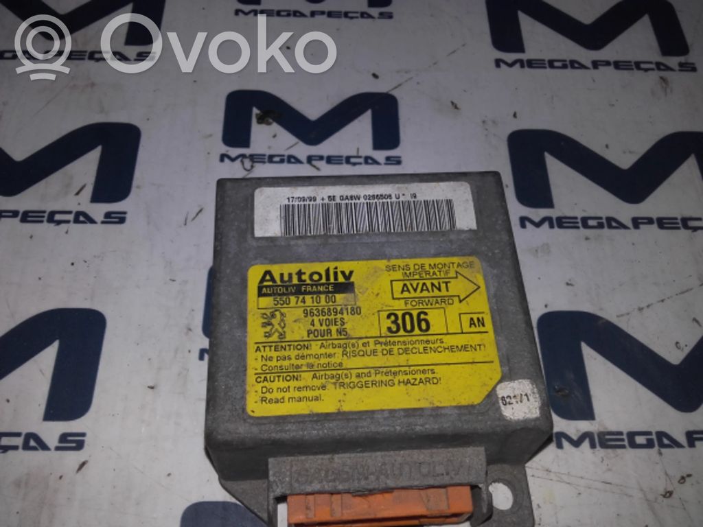 Turvatyynyn ohjainlaite/moduuli   9636894180,550741000