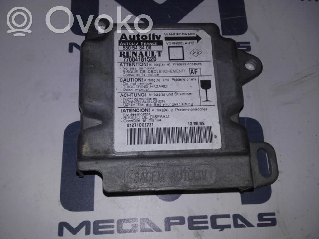 Airbag control unit/module   7700418152D,550548400