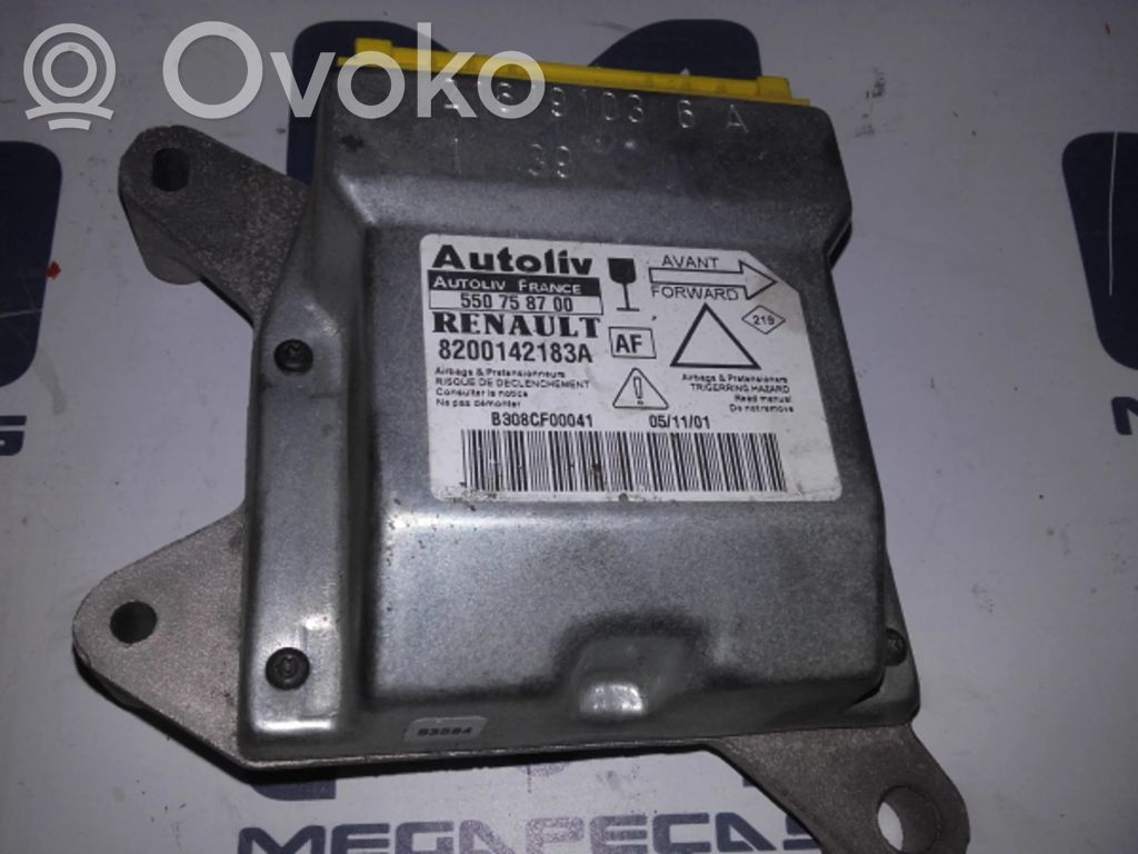 Turvatyynyn ohjainlaite/moduuli   8200142183A,550758700