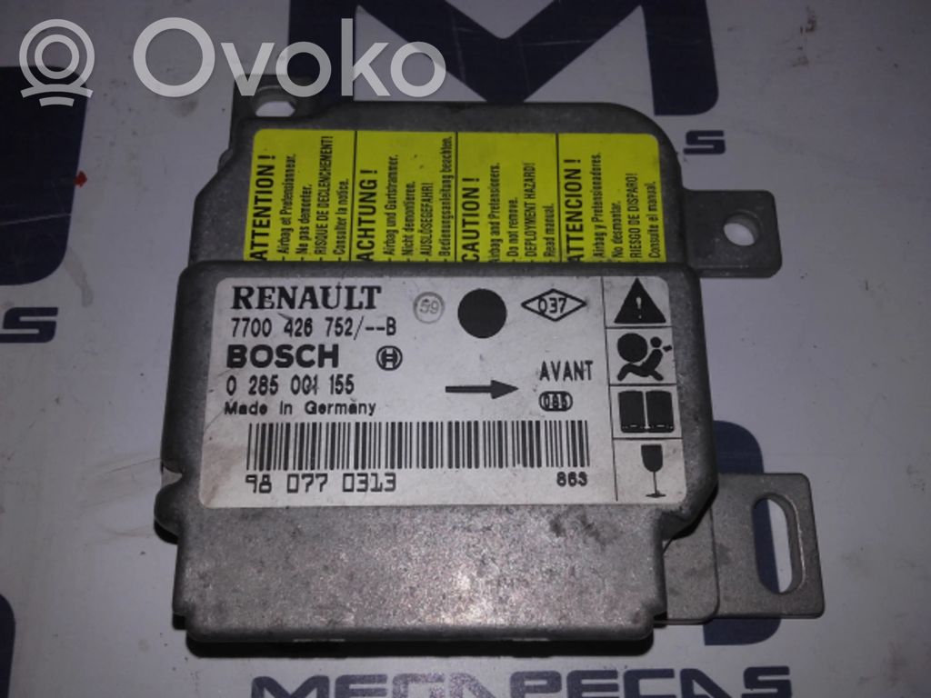 Airbag control unit/module   7700426752,0285001155