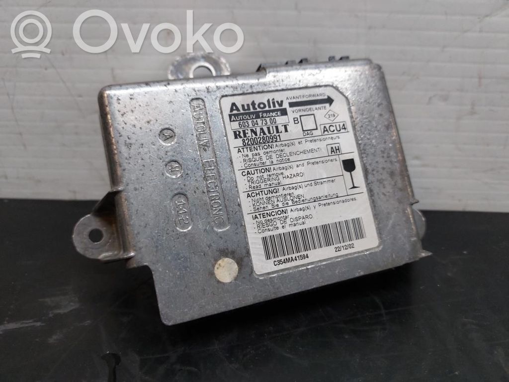 Airbag control unit/module   8200280991