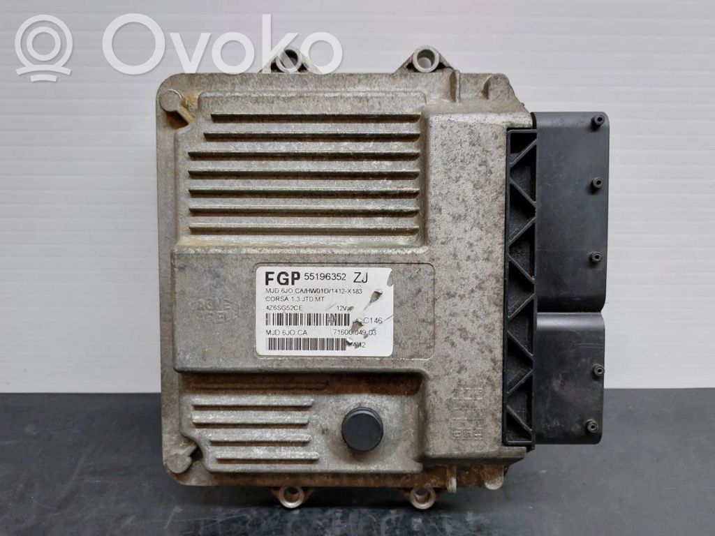 Opel Corsa C Engine control unit/module 