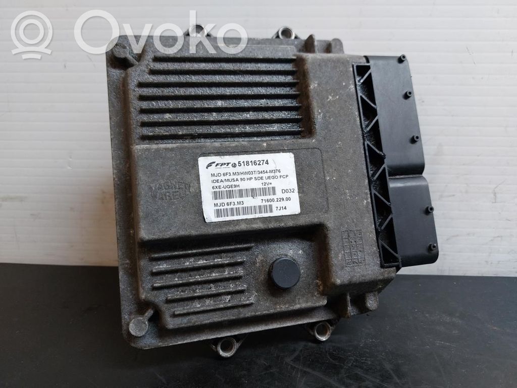 Lancia Musa Engine control unit/module 