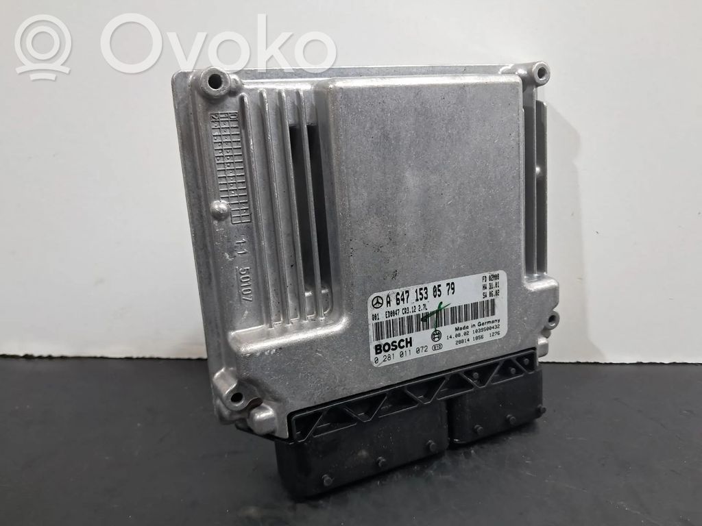Unitate/modul de control motor   A6471530579,0281011072,ED0047CR312